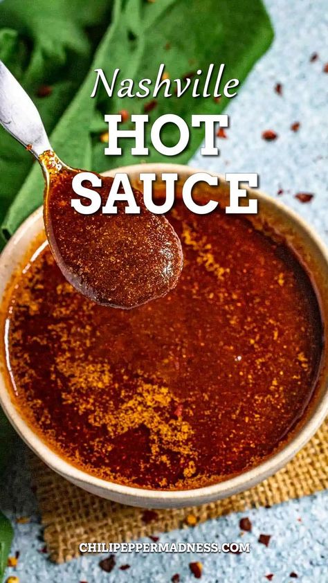 Nashville Hot Sauce Check more at https://creativeideas.modstoapk.com/nashville-hot-sauce/ Nashville Sauce Recipe, Franks Hot Sauce Recipes, Nashville Hot Sauce Recipe, Hot Wing Sauce Recipe, Nashville Hot Sauce, Nashville Hot Chicken Recipe, Chicken Wing Sauce Recipes, Hot Chicken Recipe, Hot Wing Sauces