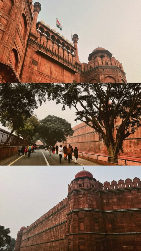 Red Fort Delhi Photography, Red Fort Photography, Red Fort Aesthetic, Delhi Snaps, Delhi Pics, Delhi Trip, Delhi Aesthetic, Red Fort Delhi, Indian Tourism