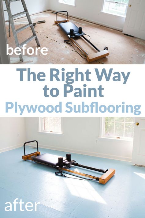 Paint Subfloor, Budget Flooring Ideas, Plywood Flooring Diy, Paint Plywood, Replace Carpet, Painting Plywood, Painted Plywood Floors, Diy Painted Floors, Plywood Floors