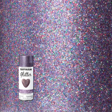 Purple Glitter Wall, Purple Spray Paint, Glitter Floor, Color Changing Paint, Glitter Paint For Walls, Glitter Spray Paint, Sparkle Paint, Paint Keys, Spray Paint Colors