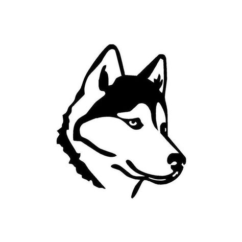 Husky Dog Vinyl Decal Husky Stencil, Husky Tattoo, Wood Burning Patterns Stencil, Dog Icon, Car Window Stickers, Truck Decals, Stamp Ideas, A Husky, Wood Burning Patterns