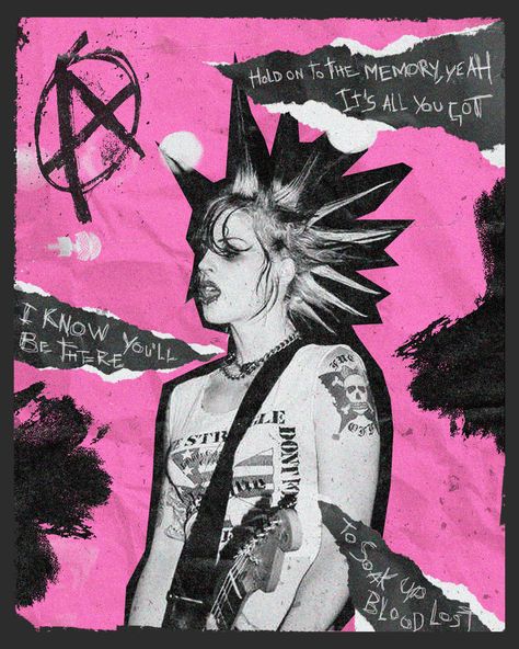 Xo Poster, Punk Graphic Design, Punk Rock Posters, Punk Album Covers, Punk Collage, Graphic Design Collage, Poster Punk, The Distillers, Punk Poster