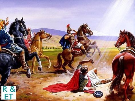 The conversion from Saul to Paul was the original “Damascus road experience”. The Lord used his dramatic close encounter to extend His Good News invitation to all the world. Saul To Paul, Sikh Art, Sikh Religion, Paul The Apostle, Apostle Paul, Bible Illustrations, Bible Images, Bible Characters, Bible Pictures