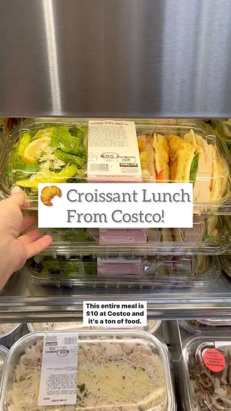 Costco Sandwiches, Crossiant Sandwich, Croissant Sandwiches, Meal Prep Hacks, Costco Membership, Croissant Sandwich, Lunch Meal Prep, Easy Lunch, Easy Lunches