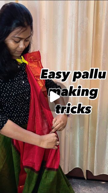 South Indian Saree Draping Styles, Pallu Draping Styles, Saree Tips, Draping Techniques, Box Folding, Product Knowledge, Saree Draping, South Indian Sarees, Tip Of The Day