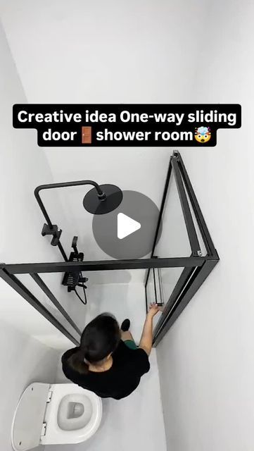 Sliding Door Shower, Design Window, Small Showers, Technology Tools, Creative Idea, Diy Home Repair, Cool Tech, Shower Enclosure, Shower Room