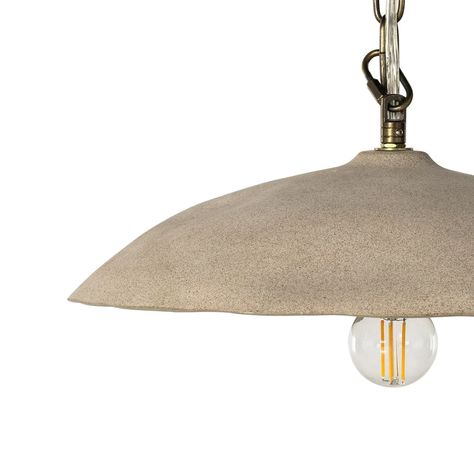 Shop Organic Ceramic Pendant at Burke Decor today. Quick ship and free shipping available for select items in the US. International shipping available. Organic Ceramics, Iron Pendant, Island Pendants, Organic Style, Kitchen Island Pendants, Ceramic Pendant, Burke Decor, Sand Color, Pendant Chandelier