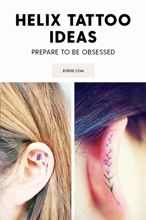 Helix Tattoo Ideas, Tattoo Ideas Pretty, Earring Tattoo, Tatoo Ring, Helix Tattoo, Vintage Aesthetic Tattoos, Inner Ear Tattoo, Art Tattoo Ideas, Tattoo Trend