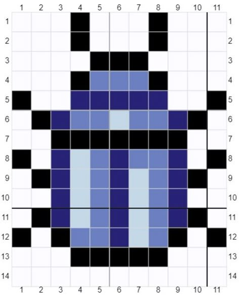 Pixel Beetle, Bug Pixel Art, Bead Things, Easy Perler Beads, Bead Templates, Pixel Beads, Grid Patterns, Easy Perler Beads Ideas, Graph Crochet