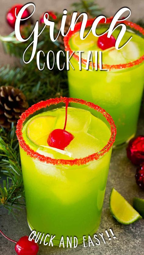 Drinks To Make With Alcohol, Green Christmas Drinks For Adults, Grinch Inspired Alcohol Drinks, Grinch Champagne Drink, Grinch Vodka Drink, Grinch Christmas Drink Holiday Cocktails, Grinch Adult Drink, Drinks Alcohol Recipes Christmas, Green Liquor Drinks