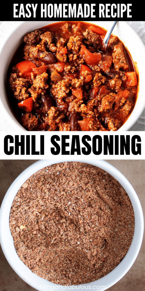 I think chili seasoning tastes best when it's made fresh at home, and I think you'll agree! Skip the packaged chili seasoning and instead make chili seasoning free of preservatives and additives. Perfect for your favorite chili recipes! No Salt Chili Seasoning, Copycat Chili O Seasoning, Low Sodium Chili Seasoning, Chili Seasoning Blend, Williams Chili Seasoning Recipe Copycat, Dennison's Chili Recipe, Chili Seasoning Recipe For 1 Pound, Williams Chili Seasoning Recipe, Chili Spice Recipe