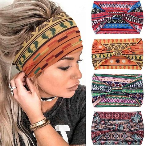 Cotton Head Scarf, Bohemian Hair Accessories, Sweat Headbands, Yoga Hair, Bohemian Hair, Sweat Women, Boho Styl, Bandeau Tops, Bohemian Hairstyles