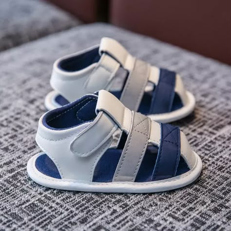 Baby Walking, Toddler Summer, Boys Sandals, Baby Sandals, Breathable Shoes, Stylish Baby, Cute Sandals, Baby Boy Shoes, Blue Sandals