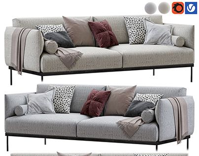 Two Seater Sofa, 3d Modeling, 3ds Max, 3d Design, Seater Sofa, 3d Art, Art Works, Sofa, Design