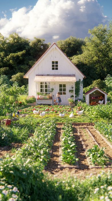 Homesteading Today Homestead Garden Layout Small Farm, Farming Aesthetic Country Living, Self Sufficient Living Aesthetic, Mini Farm Layout, Hobby Farm Aesthetic, Cute Homestead, Tennessee Homestead, Farm Stead, Homestead Aesthetic