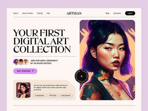 Modern Model Agency website design by Pauline D. on Dribbble Website Landing Page Design, Ui Ux Website, Agency Website Design, Typography Images, Website Landing Page, Portfolio Website Design, Webpage Design, Portfolio Web Design, Website Design Layout