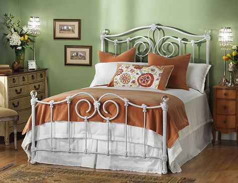 Wesley Allen Eldridge Iron Bed in Canada | The Mattress & Sleep Co Rod Iron Beds, Bedroom Ideas Storage, Rod Iron Bed, Wesley Allen Iron Bed, Blue And Grey Bedroom, Iron Bed Frames, Iron Metal Bed, Antique Bed Frame, Bed Steel