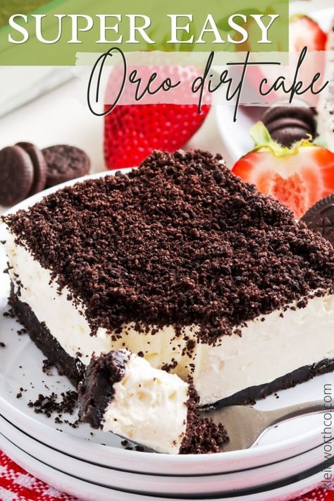 Dirt Recipe, Dirt Cake Recipe, Oreo Dirt Cake, Dirt Cake Recipes, Oreo Dirt, Crushed Oreo, Dirt Cake, Best Chocolate Desserts, Quick Easy Desserts