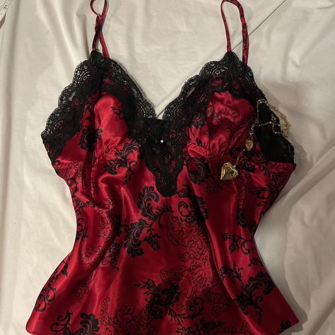 beautiful sexy red and black lace lingerie red wine... - Depop Red Lingerie Outfit, Red And Black Lingerie, Coquette Lingerie, Red Lace Lingerie, Black Lace Lingerie, Wine Top, Lace Set, Lingerie Outfits, Red Lingerie