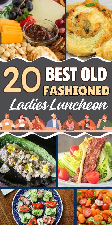 Host a classic ladies' luncheon with these elegant and nostalgic recipes. Party Lunch Ideas For Adults, Lady's Luncheon Ideas, Light Luncheon Ideas, Lunch For Guests Ideas, Light Luncheon Menu Ladies Lunch, Hosting Lunch Ideas Entertaining, Easy Ladies Luncheon Ideas, Christmas Ladies Luncheon Ideas, Ladies Christmas Luncheon Menu Ideas