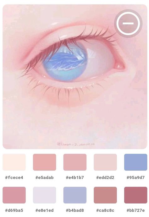 Eye Palette Digital Art, Pastel Color Palette Skin Tones, Pale Colour Palette, Pale Skin Palette, Color Palette For Skin Tone, Pale Skin Color Palette, Skin Palette Digital Art, Skin Color Palette Digital Art, Skin Colour Palette