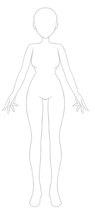 Blank Drawing Templates People, Plain Character Base, Plain Body Drawing, Full Body Drawing Base Female, Drawing Body Outline, Princess Body Base, Therian Drawing Base Human, Person Template Drawing, Anime Body Template