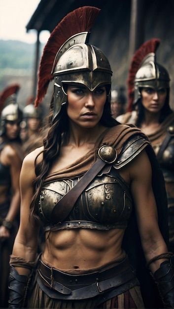 Spartan Female Warrior, Female Warrior Costume, Women In Armor, Spartan Women, Drunken Master, Female Warriors, Roman Warriors, Greek Warrior, Female Armor