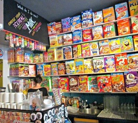 The Cereal Killer Cafe is one of the 10 coolest cafes in London you have to visit Cereal Cafe, London Cafe, Cereal Bar, Cereal Killer, Bowl Of Cereal, Cereal Bars, London Baby, London Places, Pub Crawl