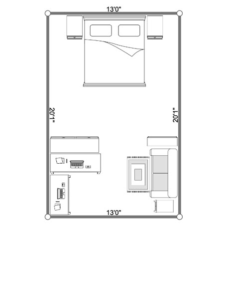 Bedroom Layout Ideas With Couch, Bedroom Layout For Rectangular Room, Long Rectangle Room Layout Bedrooms, Small Rectangle Room Layout Bedrooms, Bedroom Long Narrow Room Layouts, Rectangle Apartment Layout, Bedroom Rectangle Layout, Couch In Bedroom Ideas Layout, Bedroom Ideas For Long Narrow Rooms