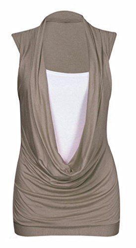 Womens Ladies Cowl Neck Gathered Neckline Ruched Contrast... https://www.amazon.co.uk/dp/B01FO9Z6NM/ref=cm_sw_r_pi_dp_x_G8R-zb5A0Q6T0 Cowl Neck Top Pattern, Cowl Neck Top Outfit, Tunic Vest, African Tops, Pleated Drapes, Gathered Neckline, Lace Tee, Fashion Queen, Cowl Neck Top