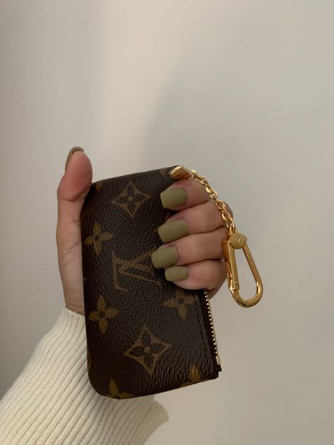 Lv key pouch and some pretty greens Louis Vuitton Key Pouch Aesthetic, Lv Coin Purse, Dreams Vision Board, Lv Pouch, Aesthetic Luxury Lifestyle, Vestidos Sport, Lv Key Pouch, Amazon Wedding Registry, Amazon Wedding