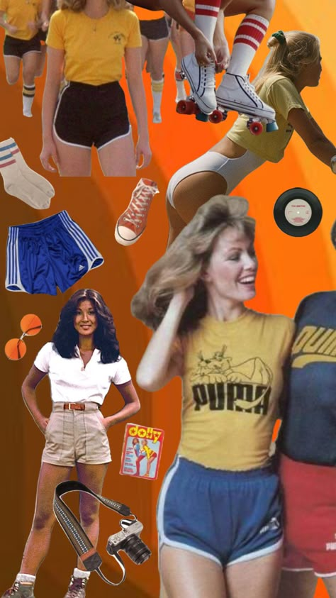 70s camp counselor 70s Camping Outfit, Camp Asthetics Outfits, 1980s Camp Counselor, Camp Counselor Outfit Costume, Camp Counselor Halloween Costume, Camp Theme Party Outfit, Vintage Summer Camp Outfits, Camp Costumes Ideas, 80s Camp Counselor Outfit