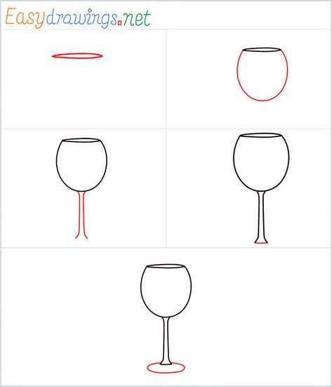 How to draw a Wine glass step by step - [5 Easy Phase] How To Draw A Wine Glass Step By Step, Champagne Drawing Easy, How To Draw Champagne Glasses, How To Draw Wine Glasses, How To Draw A Wine Glass Easy, Wine Doodle Art, Wine Glass Drawing Simple, Glass Of Wine Drawing, Mind Map Ideas