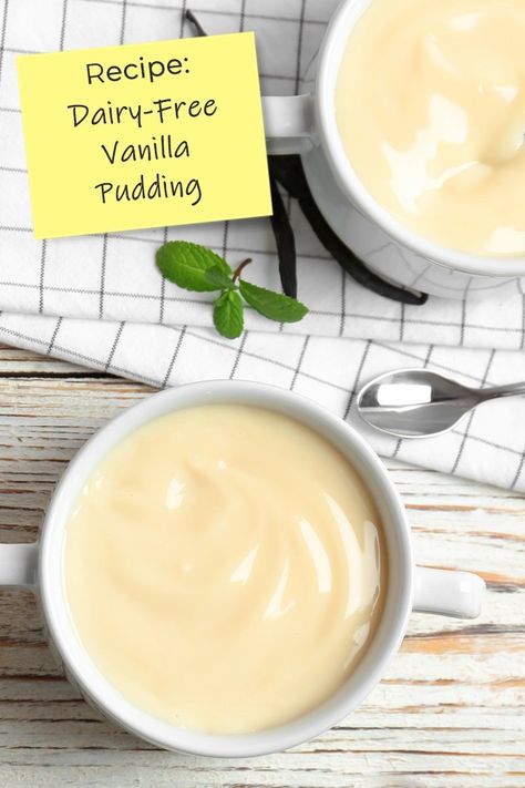 Classic Dairy-Free Vanilla Pudding Recipe with Options, Variations, and Troubleshooting Tips. Also good for vegan, gluten-free, and allergen-free needs. Vanilla Pudding Recipe, Dairy Free Pudding, Vanilla Pudding Recipes, Easy Pudding Recipes, Vegan Pudding, Easy Puddings, Dairy Free Desserts, Vegan Gluten Free Desserts, Dairy Free Gluten Free