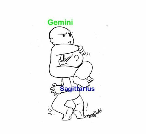 Gemini and Sagittarius Gemini X Sagittarius Art, Sag X Gemini, Gemini And Sagittarius Memes, Saggitarius X Gemini, Sagittarius X Gemini, Sag And Gemini, Sagittarius Fanart, Sagittarius Gemini Compatibility, Zodiac Comics