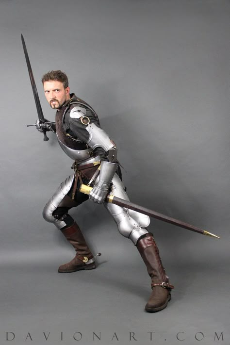 15th Century Knight STOCK IV by PhelanDavion Knight Poses Reference, Knight Poses, Drawing Poses Reference, Mode Poses, Warrior Pose, Action Pose Reference, Male Pose Reference, Anatomy Poses, Body Reference Poses