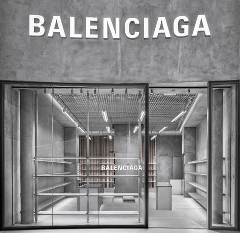 Balenciaga opens ‘raw architecture’ store at Sydney international airport - Inside Retail Asia Raw Architecture, Mens Wear Shop, Balenciaga Store, Gents Wear, Retail Store Display, Sydney Airport, Retail Concepts, Sport Inspiration, Architecture Concept