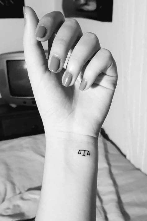 Tattoos With A Meaning, Scales Of Justice Tattoo, Lawyer Tattoo, Law Tattoo, Justice Tattoo, Balance Tattoo, Atlas Tattoo, Tato Minimal, Libra Tattoo