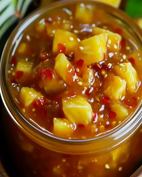 Pineapple Rum Sauce, Recipe For Sweet Chili Sauce, Sweet Chili Pineapple Sauce, Pineapple Sauce, Chopped Pineapple, Pineapple Rum, Lime Sauce, Canned Pineapple, Spicy Chili