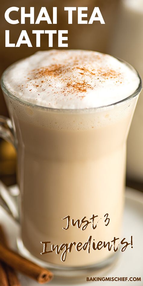 Chia Tea Latte Recipe, Chia Tea, Chai Tea Latte Starbucks, Chai Tea Latte Recipe, Homemade Chai Tea, Chai Latte Recipe, Chai Tea Recipe, Tea Latte Recipe, Hot Drinks Recipes