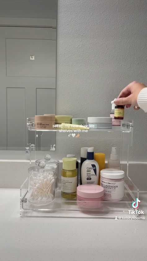 Shop Acliys Bathroom Organizer … and other curated products on LTK, the easiest way to shop everything from your favorite creators. Skincare Organization Bathroom, Bathroom Skincare Organization, Skincare Shelves, Bathroom Countertop Organization, Fragrance Free Skin Care, Minimalist Skincare, Cleaning Inspiration, Clean And Organize, Care Organization