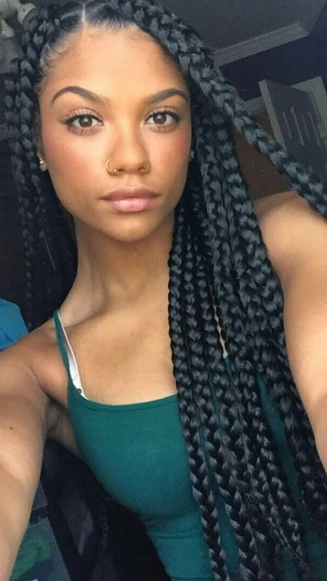 Jumbo Box Braids Styles, Trendy We Fryzurach, Large Box Braids, Blonde Box Braids, Big Box Braids, Jumbo Box Braids, Makeup Tip, Long Box Braids, Braids Twist