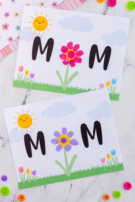 Mother Day Craft, Easy Diy Crafts For Kids, Made To Be A Momma, Fingerprint Crafts, Makeup Look Black Women, Easy Mother's Day Crafts, Book Drawing Ideas, Monochrome Makeup Look, Monochrome Makeup