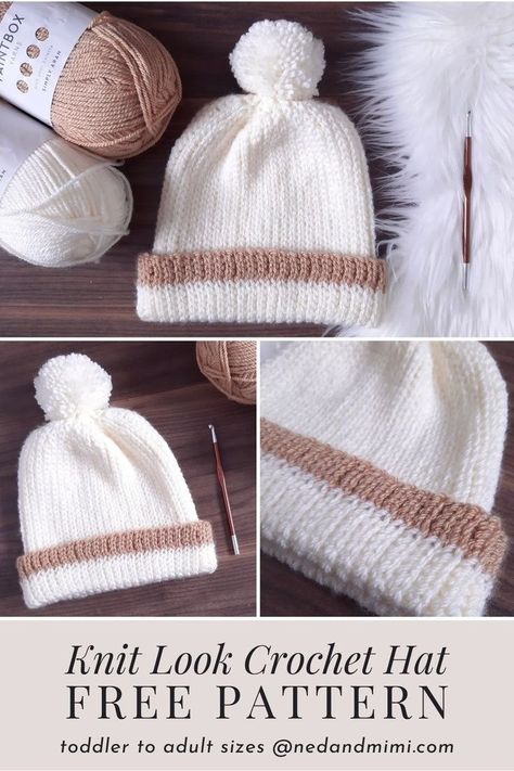 Crochet Gift Patterns Free, Crochet Gift Patterns, Crochet Hat Free Pattern, Free Crochet Beanie Pattern, Crochet Hats Free Pattern Ladies, Free Crochet Hat Pattern, Crochet Hat Sizing, Easy Knit Hat, Easy Crochet Hat Patterns