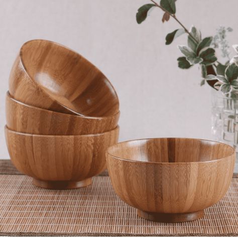 High Quality Traditional Chinese Eco-Friendly Wood Bowl  Price: 15.26 & FREE Shipping  #hashtag2 Rice Japanese, Gerobak Dorong, Bamboo Gifts, Baby Dishes, Modern Organization, Wooden Kitchen Utensils, Kitchen Bowls, Wooden Utensils, Dinner Dishes