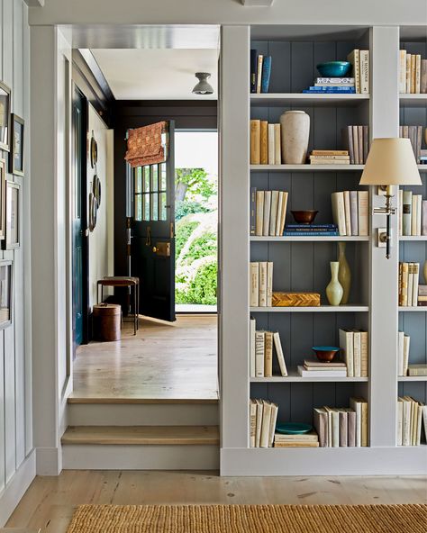 Podcast, Ep. 183: architect Andrew Cogar | How to Decorate Historical Concepts, Bookcase Styling, Book Giveaway, Keeping Room, Built In Bookcase, Shelf Styling, Town Country, Traditional Architecture, Home Library