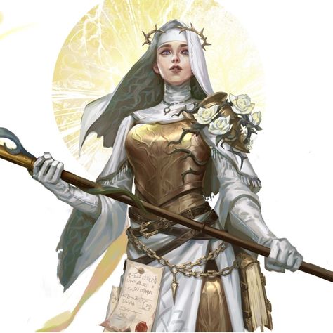 Knowledge Cleric Dnd, Kelemvor Cleric, Human Cleric Dnd Female, Female Cleric Art, Female Cleric Dnd, Cleric Cosplay, Dnd Cleric Art, Cleric Dnd Art, Priestess Character Design