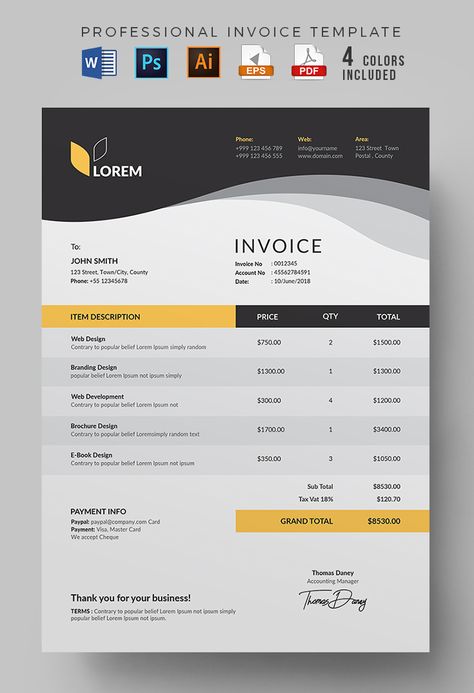 Business Invoice Template, Bill Invoice Design, Company Invoice Design, Corporate Invoice Design, Logo Design Brief Template, Business Invoice Design, Invoice Design Ideas, Creative Invoice Design, Modern Invoice Design