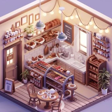 Mia Boas on X: "First bakery vs newest bakery 🧁 Last one is made in collaboration with @KunnikiK 🫶🏼 #b3d #blender3d https://t.co/k9eP1RKPM2" / X Minecraft Kitchens, Isometric Rooms, Bakery Shop Interior, Isometric Room, Blender Art, Bakery Interior, Cute Bakery, 3d Isometric, 3d Room