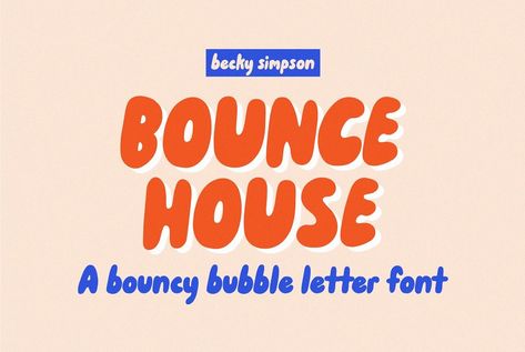 About the Product

Bounce House is a fun, bubble letter font. It's hand-lettered with lots of love and made for the young at heart. Highly recommended for headers, swag, show posters, album art, Instagram promotions and quotes, art prints, logos, book covers, games, patterns and more! Citations Instagram, Bubble Letter Fonts, Ombres Portées, Trendy Fonts, Kid Fonts, Instagram Promotion, Bubble Letter, Bubble Letters, Cute Fonts